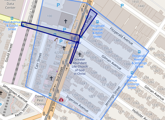 Screenshot of SFPD geofence