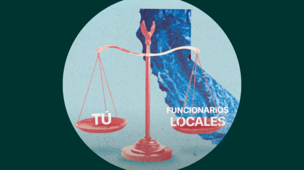 Scale showing equality of You and Elected Officials in California