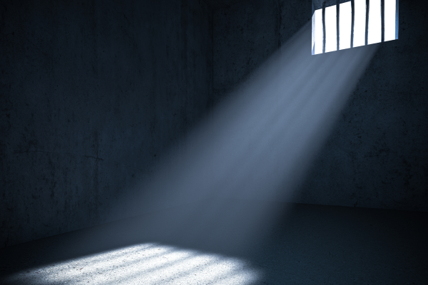 sunlight through a prison window