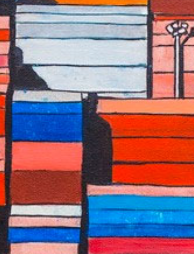 Colorful boxes that almost look like shipping containers.