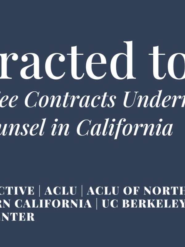 cover of "Contracted to Fail" report