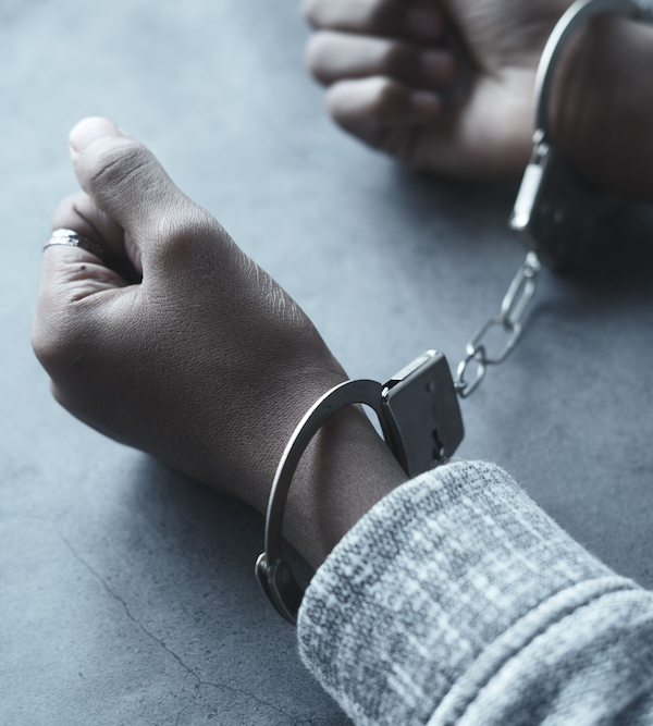 hands in handcuffs