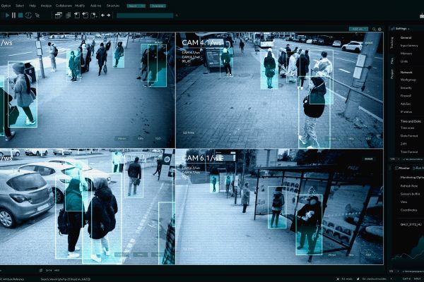 Facial recognition technology scan