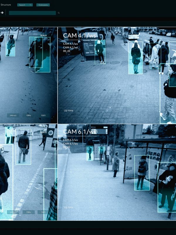 Facial recognition technology scan