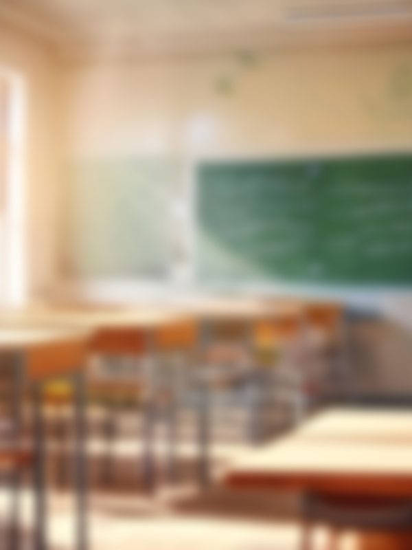blurred background of bright classroom