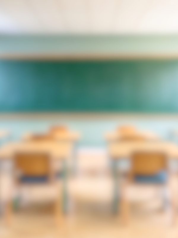 fuzzy picture of classroom and blackboard