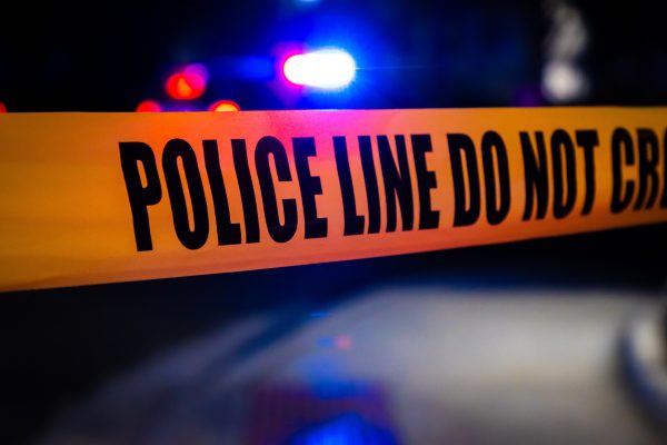 Police crime scene background