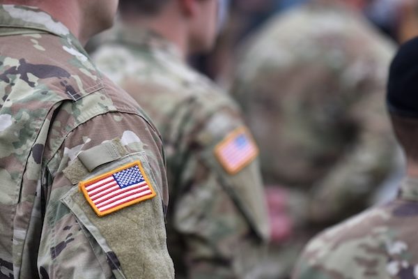 U.S. soldiers wearing camouflage uniforms.