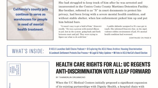 ACLU News Fall 2021 cover