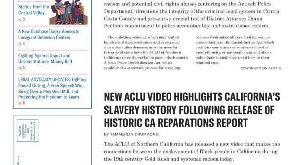 ACLU News fall 2023 cover