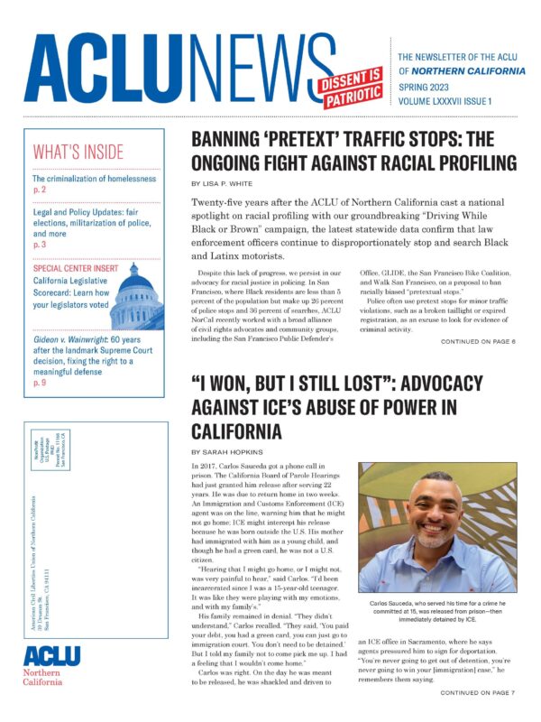 ACLU News Spring 2023 cover