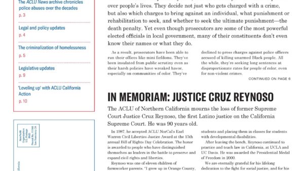 ACLU News Summer 2021 cover