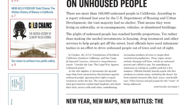 ACLU News Winter-Spring 2022 cover