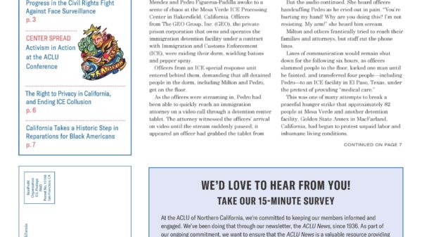 ACLU News summer 2023 cover