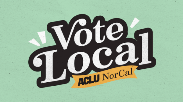 Graphic with words "Vote Local"