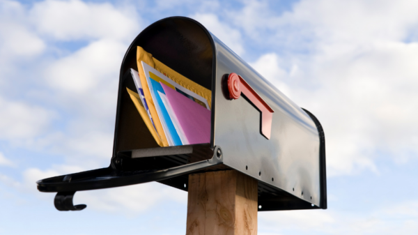 Mail in a mailbox