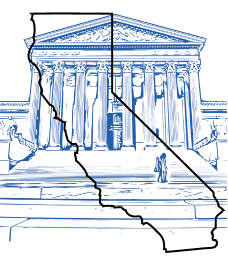 Outline of California Overlays the Supreme Court